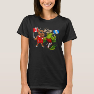 Guatemala Quetzal Canadian Moose Guatemalan Flag C T-Shirt