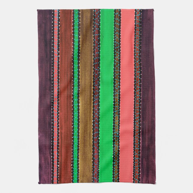Guatemala Rainbow 2 Kitchen Towel (Vertical)