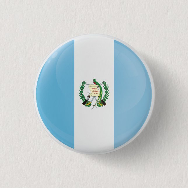 Guatemala  Round Icon Flag Button (Front)