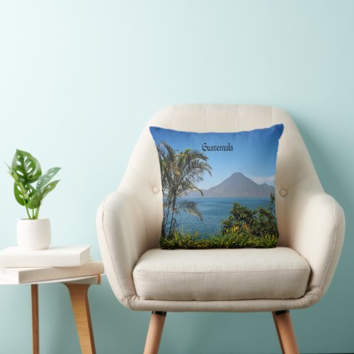 Guatemala scenic photograph throw pillow