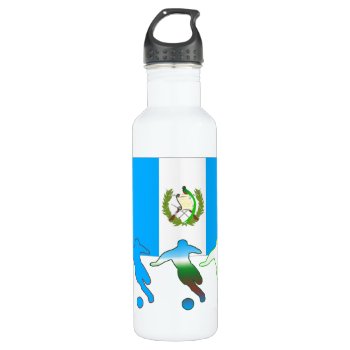 Guatemala Soccer Players Stainless Steel Water Bottle by nitsupak at Zazzle