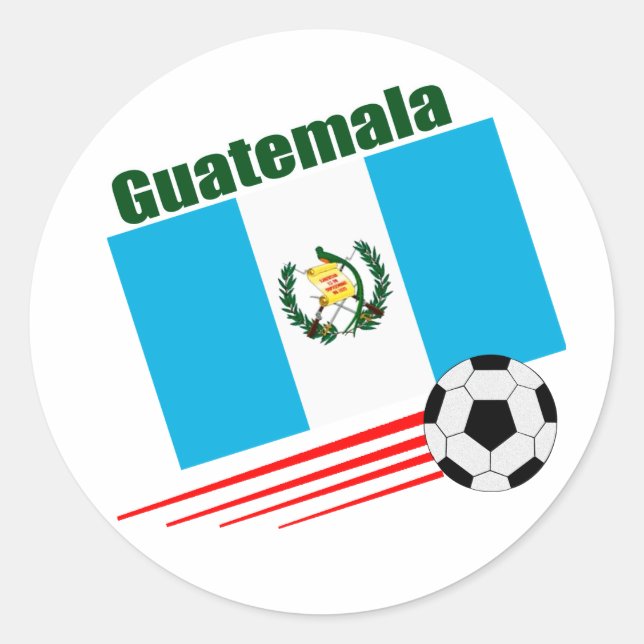 Guatemala Soccer Team Classic Round Sticker (Front)