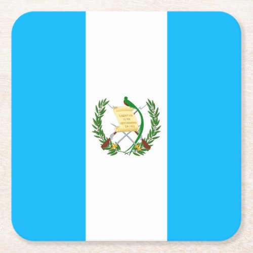 Guatemala Square Paper Coaster