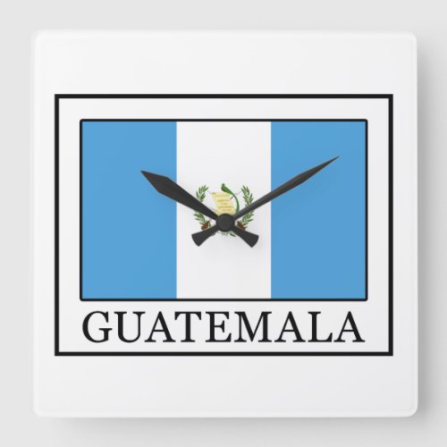Guatemala Square Wall Clock
