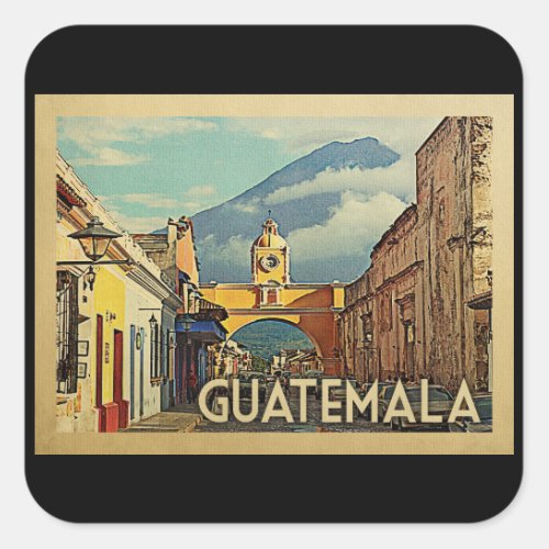 Guatemala Stickers Vintage Travel