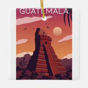Guatemala Tikal Ceramic Ornament