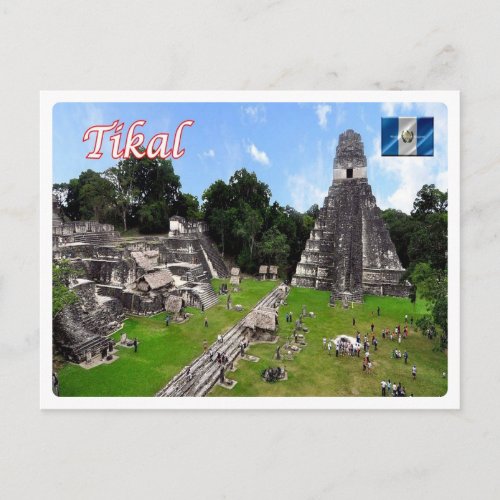 Guatemala _ Tikal Mayan _ Ruins _ Postcard