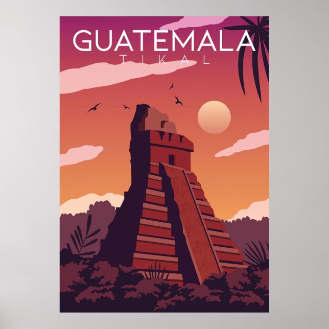 Guatemala Tikal  Poster (Front)