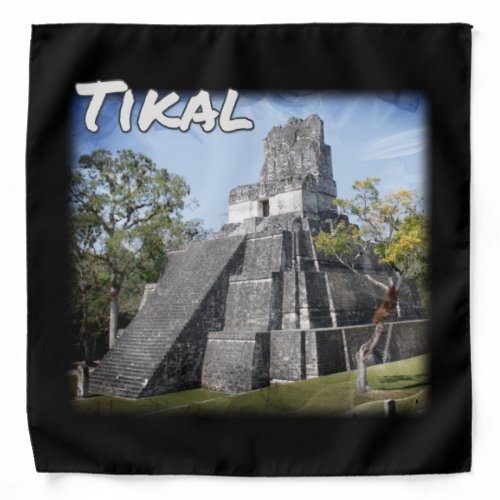 Guatemala Tikal Ruins Temple Bandana