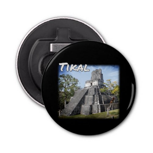 Guatemala Tikal Ruins Temple Bottle Opener