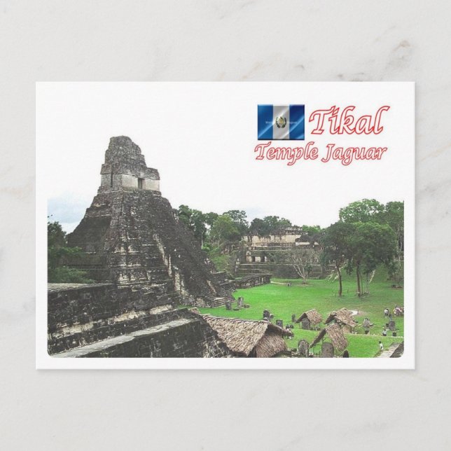 Guatemala - Tikal - Temple Jaguar - Postcard (Front)