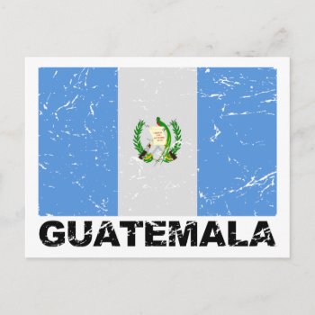 Guatemala Vintage Flag Postcard by allworldtees at Zazzle