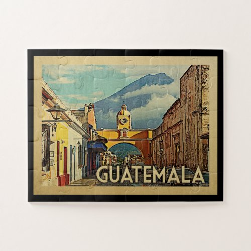 Guatemala Vintage Travel Jigsaw Puzzle