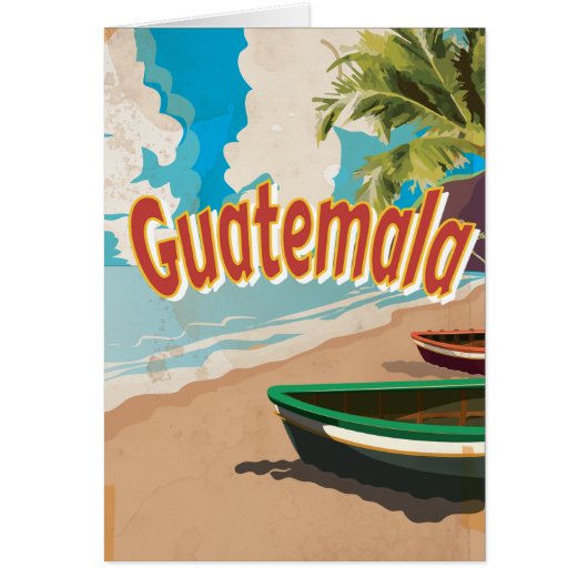 Guatemala Vintage vacation Poster Cards (Front)