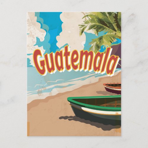 Guatemala Vintage vacation Poster Postcard
