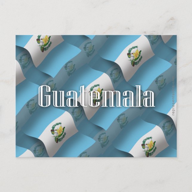 Guatemala Waving Flag Postcard (Front)