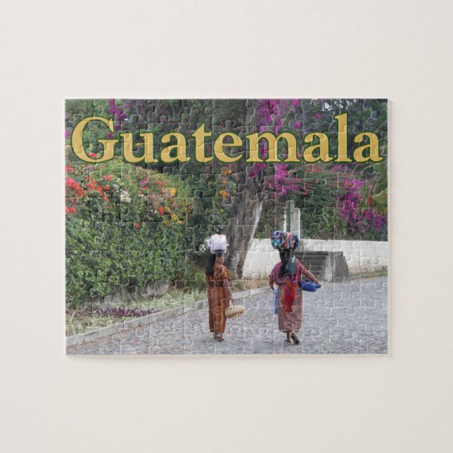 Guatemala Women, Woman, Flowers, Traditional Dress Jigsaw Puzzle (Horizontal)
