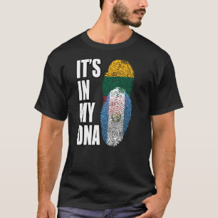 Guatemalan And Lithuanian Mix DNA Heritage Flag T-Shirt