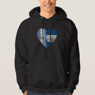 Guatemalan Argentinian Flags Heart Argentina Guate Hoodie