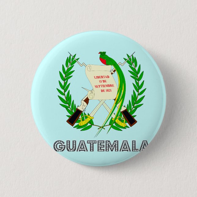 Guatemalan Emblem Pinback Button (Front)