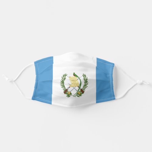 Guatemalan flag adult cloth face mask