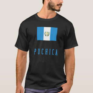 Guatemalan Flag Map Guatemala Chapin Alan Gran Puc T-Shirt