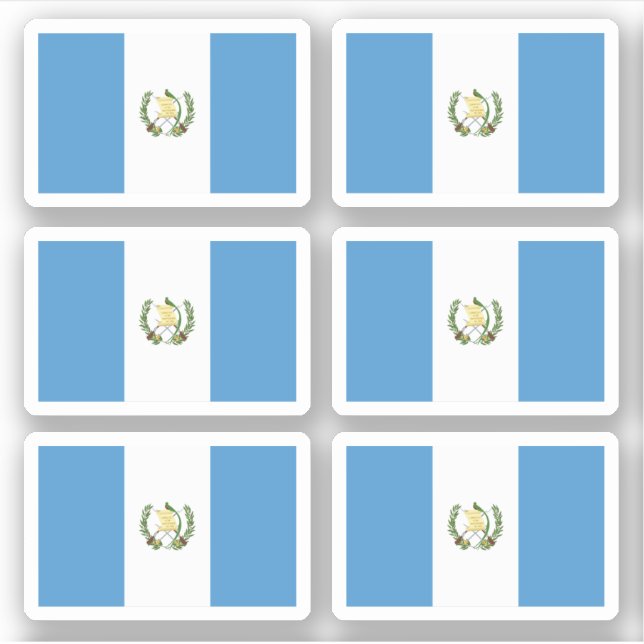 Guatemalan flag sticker (Front)