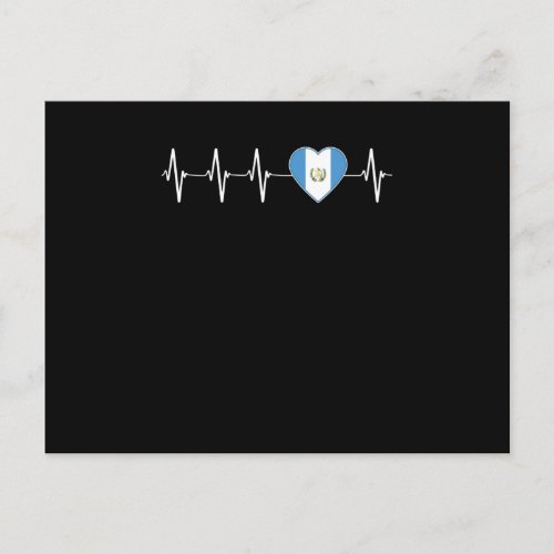 Guatemalan Heartbeat I Love Guatemala Flag Heart Postcard