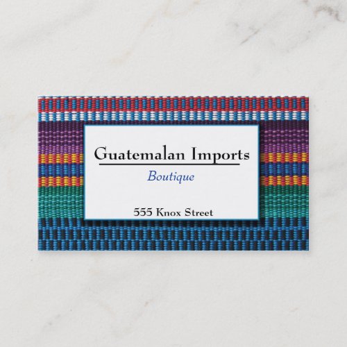 Guatemalan Imports Boutique Business Card