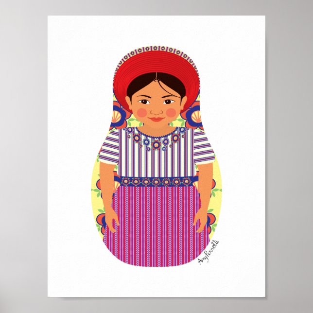 Guatemalan Matryoshka Poster (Front)