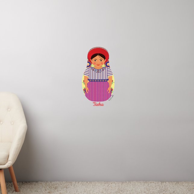 Guatemalan Matryoshka Wall Decal (Living Room 2)