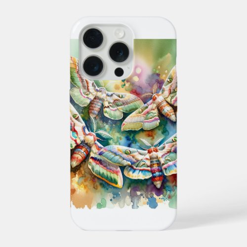 Guatemalan Moth Harmony 280524AREF118 _ Watercolor iPhone 15 Pro Case