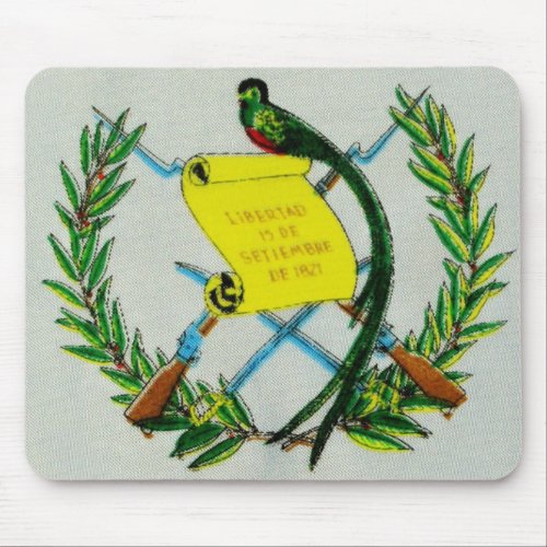 Guatemalan National Symbol with Quetzal Mouse Pad