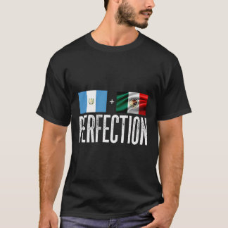 Guatemalan Plus Mexican Perfection Heritage Flag L T-Shirt