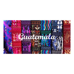Guatemalan textile designs. card
