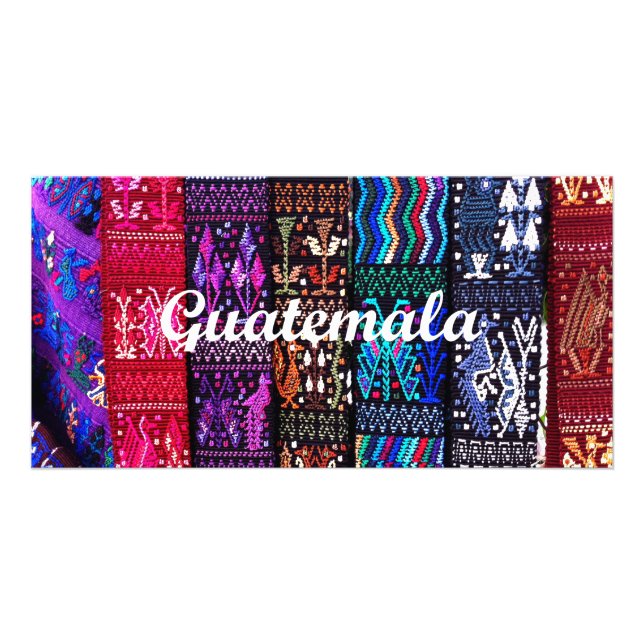 Guatemalan textile designs. card (Front)