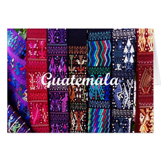 Guatemalan textile designs. cards (Front Horizontal)
