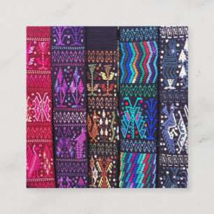 Guatemalan textile designs enclosure card