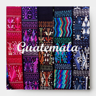Guatemalan textile designs. envelope