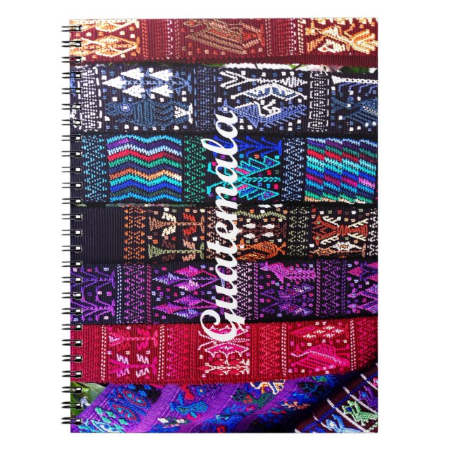 Guatemalan textile designs. notebook (Front)