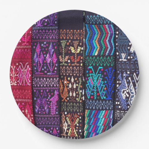 Guatemalan textile designs paper plates