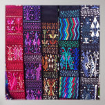 Guatemalan Textile Designs Poster at Zazzle
