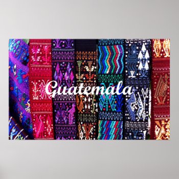 Guatemalan Textile Designs. Poster by Cesar_Padilla at Zazzle