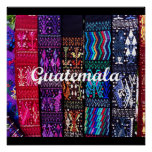 Guatemalan textile designs. poster