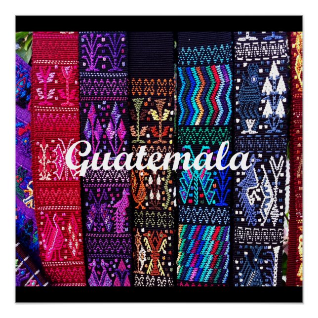 Guatemalan textile designs. poster (Front)