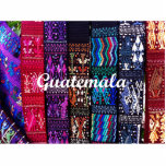 Guatemalan textile designs. statuette<br><div class="desc">Guatemala has a rich cultural heritage. The textile designs produced by the indigenous population of Guatemala are the perfect example of this fact. They are colorful, vibrant, complex and unique. This design captures a few of these Guatemalan textile designs in one picture, and it has the text "Guatemala" printed in...</div>