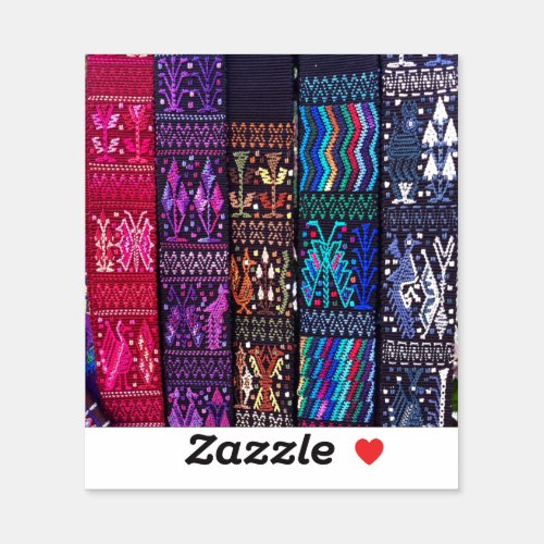 Guatemalan textile designs sticker