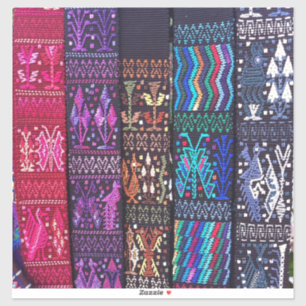 Guatemalan textile designs sticker