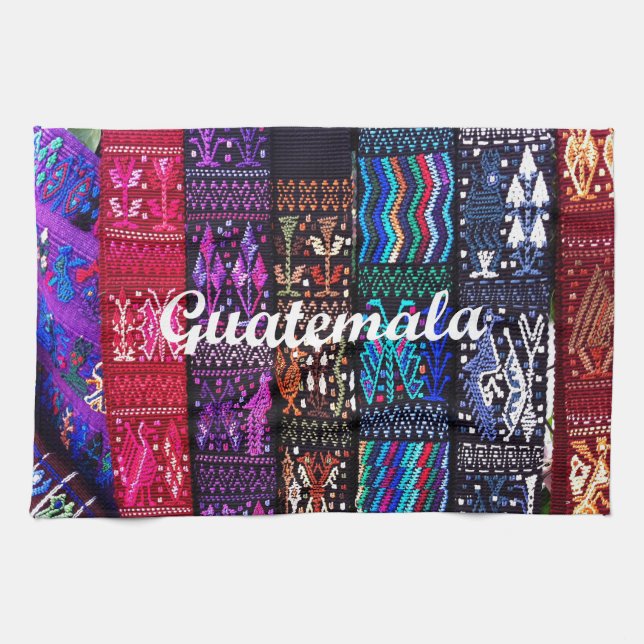 Guatemalan textile designs. towel (Horizontal)