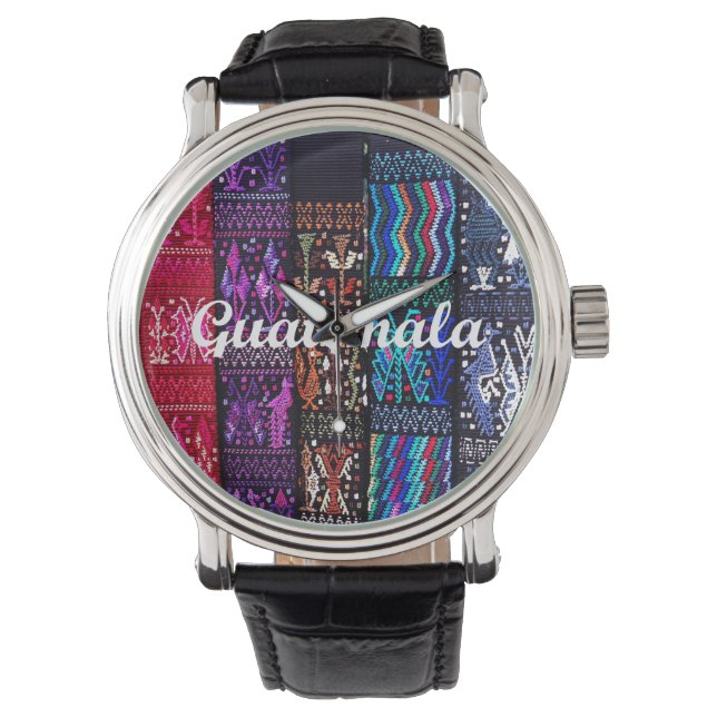 Guatemalan textile designs. watch (Front)